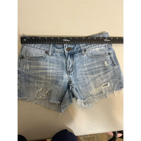 Forever Twenty One 21 Sz 26 Jean Denim Cut Off Frayed Hem Short - Picture 5 of 9